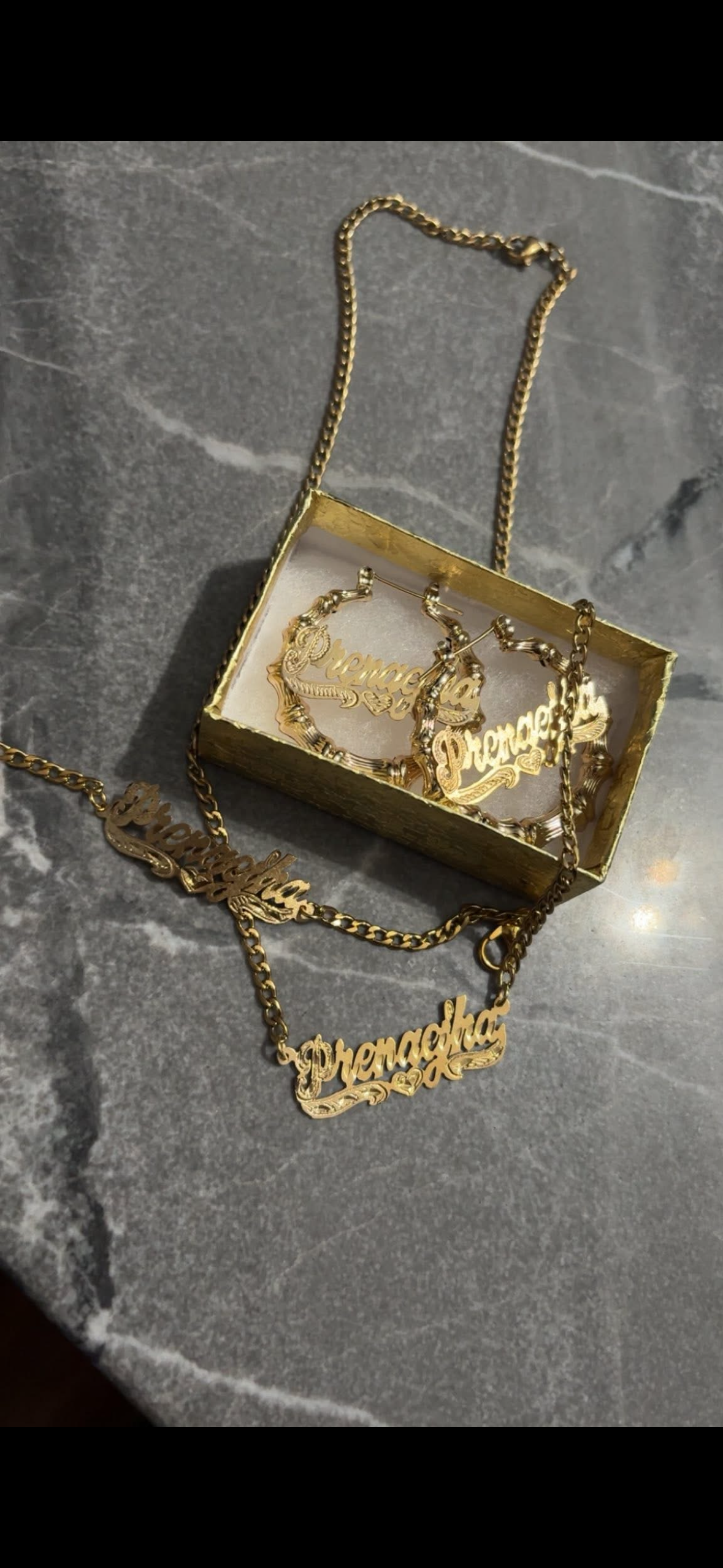 Small set bracelet , necklace and earrings